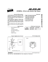 Datasheet MAX4104 manufacturer MAXIM