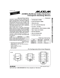 Datasheet MAX4111 manufacturer MAXIM