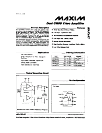 Datasheet MAX457CPA manufacturer MAXIM