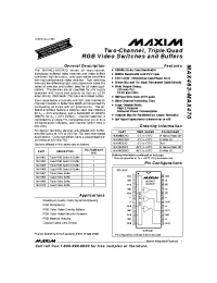 Datasheet MAX463CWG manufacturer MAXIM