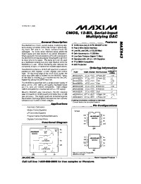 Datasheet MAX543 manufacturer MAXIM