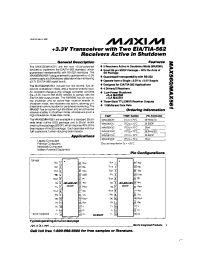 Datasheet MAX561 manufacturer MAXIM