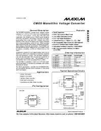 Datasheet MAX660 manufacturer MAXIM