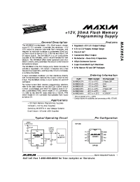 Datasheet MAX662AEPA manufacturer MAXIM