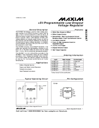 Datasheet MAX667 manufacturer MAXIM