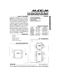 Datasheet MAX698 manufacturer MAXIM