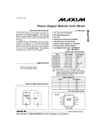 Datasheet MAX709 manufacturer MAXIM