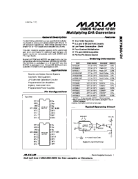 Datasheet MAX7530JCWE manufacturer MAXIM