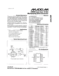 Datasheet MAX7533LCWE manufacturer MAXIM