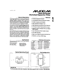 Datasheet MF10BWP manufacturer MAXIM