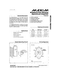 Datasheet MX3554 manufacturer MAXIM