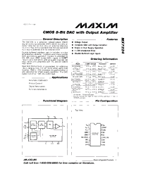 Datasheet MX7224 manufacturer MAXIM