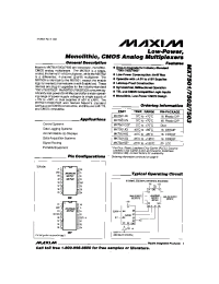 Datasheet MX7501 manufacturer MAXIM