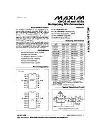Datasheet MX7520LC manufacturer MAXIM