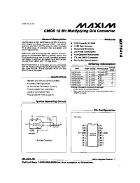 Datasheet MX7541AJN manufacturer MAXIM