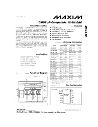 Datasheet MX7542GT manufacturer MAXIM