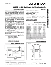 Datasheet MX7545AKEWP manufacturer MAXIM