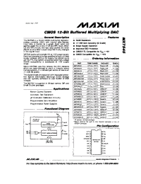 Datasheet MX7545B manufacturer MAXIM