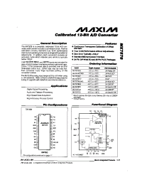 Datasheet MX7578 manufacturer MAXIM