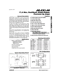 Datasheet MXL1179AC manufacturer MAXIM