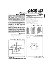 Datasheet OP90A manufacturer MAXIM