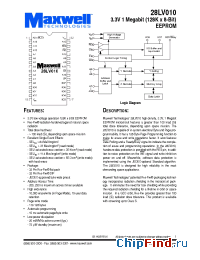 Datasheet 28LV010RT4FI25 manufacturer Maxwell