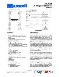 Datasheet 28LV011RPFI-20 manufacturer Maxwell