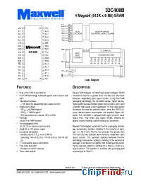 Datasheet 32C408BRPFI-20 manufacturer Maxwell
