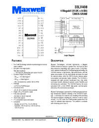 Datasheet 33LV408RPFB-25 manufacturer Maxwell