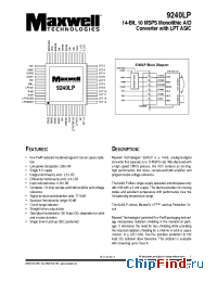 Datasheet 9240LPRPQS manufacturer Maxwell