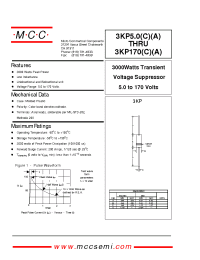 Datasheet 3KP10A manufacturer MCC
