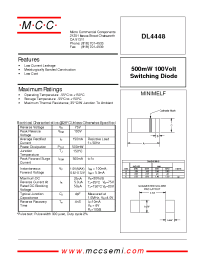 Datasheet DL4448 manufacturer MCC