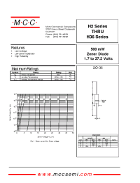 Datasheet H2B2 manufacturer MCC
