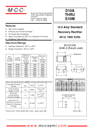 Datasheet S10D manufacturer MCC