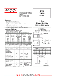 Datasheet S1Q manufacturer MCC