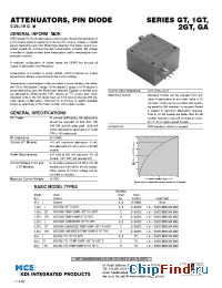 Datasheet 1GT-40TR manufacturer MCE KDI