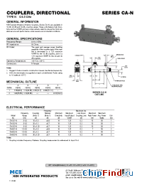Datasheet CA-523-N manufacturer MCE KDI