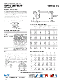 Datasheet QQ-16 manufacturer MCE KDI