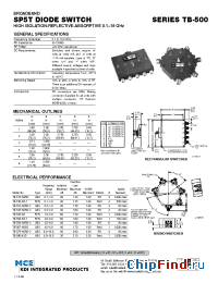 Datasheet TB-532-HARD-2 manufacturer MCE KDI