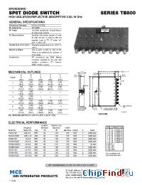 Datasheet TB-866-HASD manufacturer MCE KDI