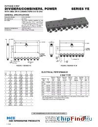 Datasheet YE-28N manufacturer MCE KDI