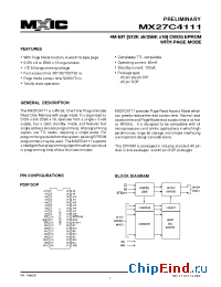 Datasheet 27C4111-15 manufacturer Macronix