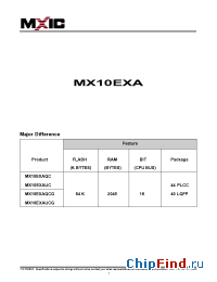 Datasheet MX10EXAQC manufacturer Macronix