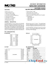 Datasheet MX26C2000BTI-12 manufacturer Macronix
