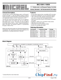 Datasheet MIC10941 manufacturer Micrel
