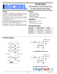 Datasheet MIC2803BWM manufacturer Micrel