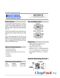 Datasheet MIC705 manufacturer Micrel
