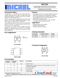 Datasheet MIC7300 manufacturer Micrel
