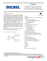 Datasheet SY89835U manufacturer Micrel