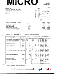 Datasheet 2N5830 manufacturer Micro Electronics